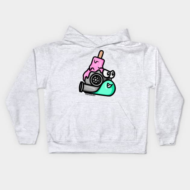 Turbo Snail - Popsicle (Pink) Kids Hoodie by hoddynoddy